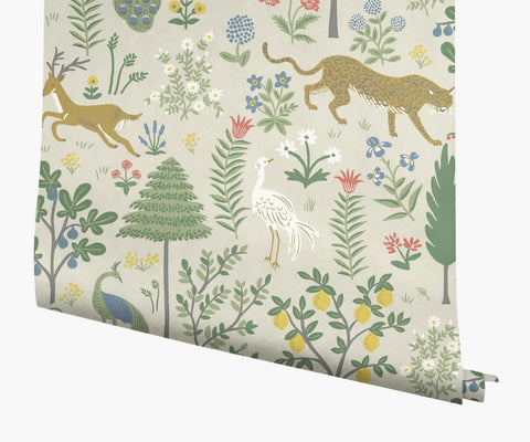 Menagerie Wallpaper - Cream