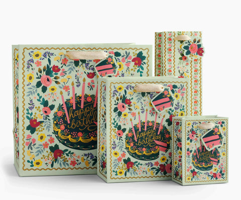 Floral Cake Large Gift Bag