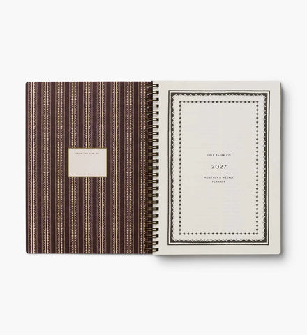 2027 12-Month Softcover Spiral Planner - Sage Hydrangea