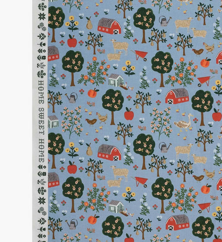 Farmhouse Cotton Fabric - Slate