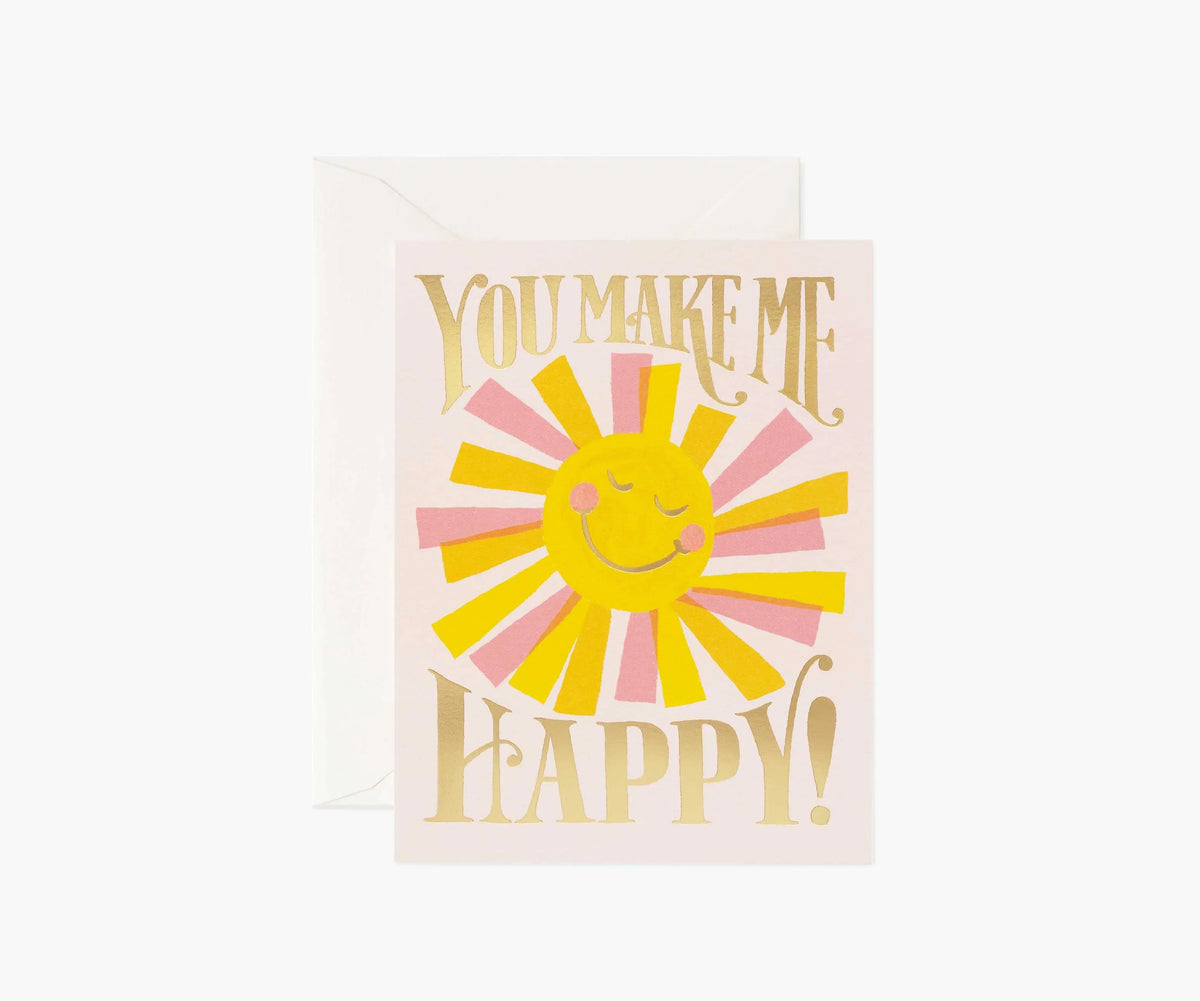 You Make Me Happy Love & Friendship Card - Single Card
