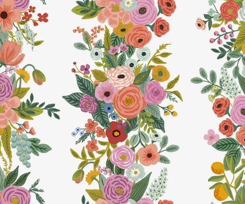 Garden Party Trellis Wallpaper - Rose Multi
