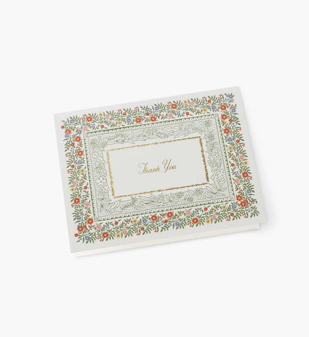 Rosette Thank You Card - Single Card