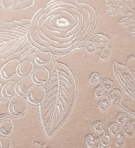 Colette Embroidered Pillow - Blush