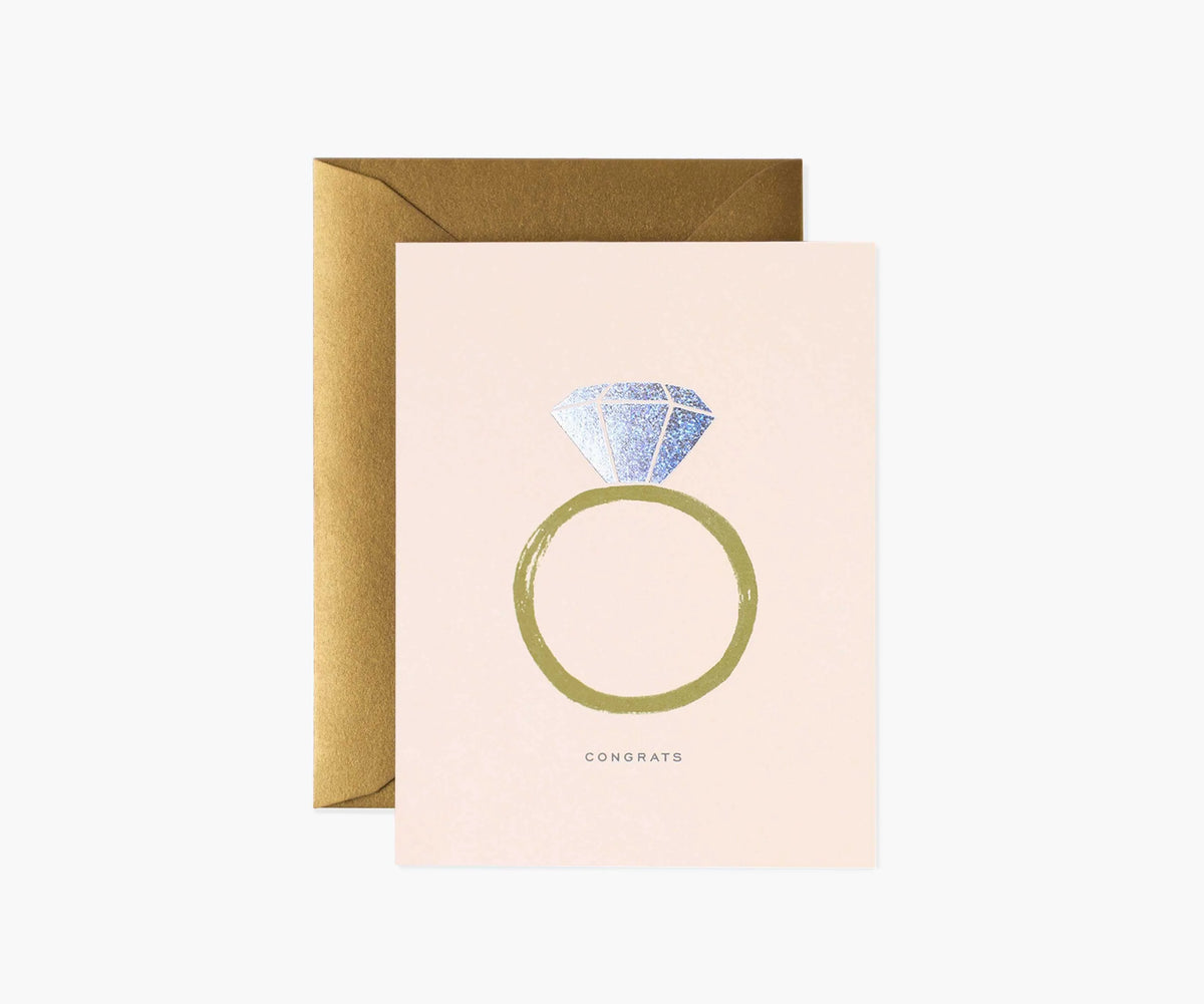 Congrats Engagement Wedding Card - Single Card