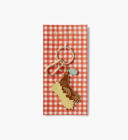Enamel Keychain - Chicken