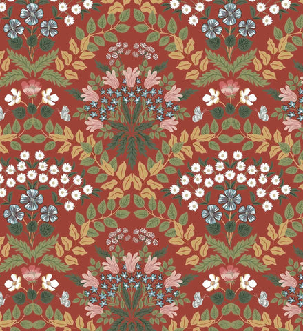 Bramble Wallpaper - Rust