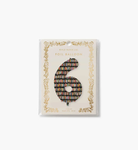 Numbered Foil Balloon - Candles