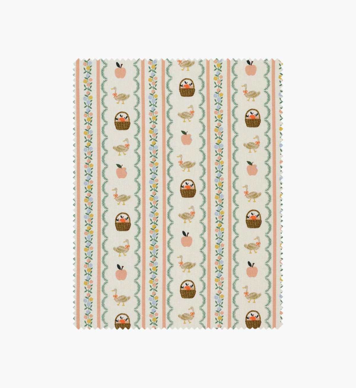 Farmhouse Stripe Canvas Fabric - Cream