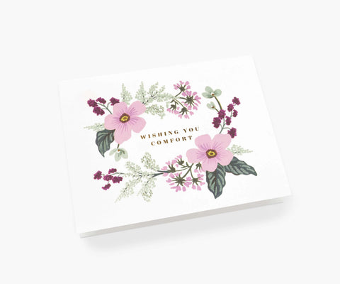 Wishing You Comfort Bouquet Sympathy Card - Single Card