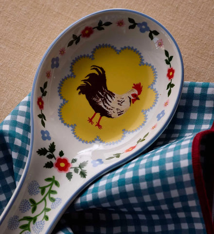 Porcelain Spoon Rest - Home Sweet Home