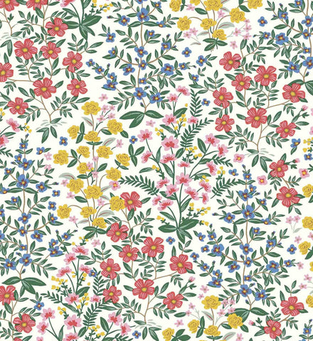 Wildwood Garden Wallpaper - White