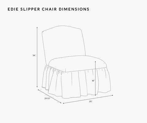 Edie Slipper Chair - Garden Party