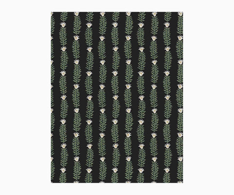 Eden Wallpaper Sample - Black