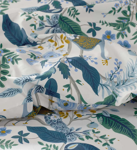 Sateen Duvet Cover - Peacock Ivory