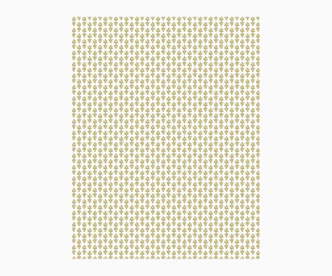 Petal Wallpaper Sample - White & Metallic Gold