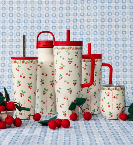 Stemless Wine Cup - Cherries