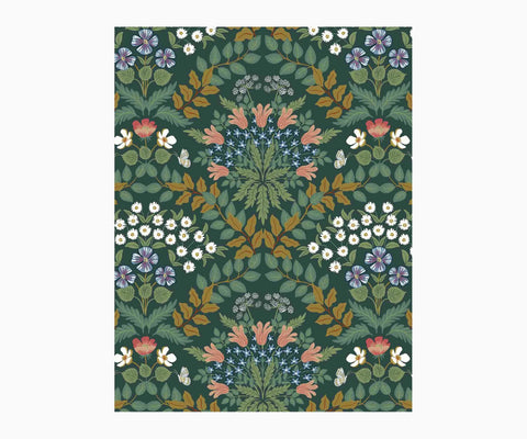 Bramble Wallpaper Sample - Emerald