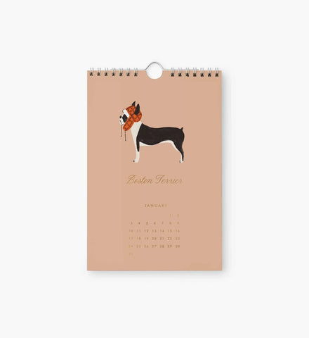 2027 Kitchen Calendar - Dog of the Month