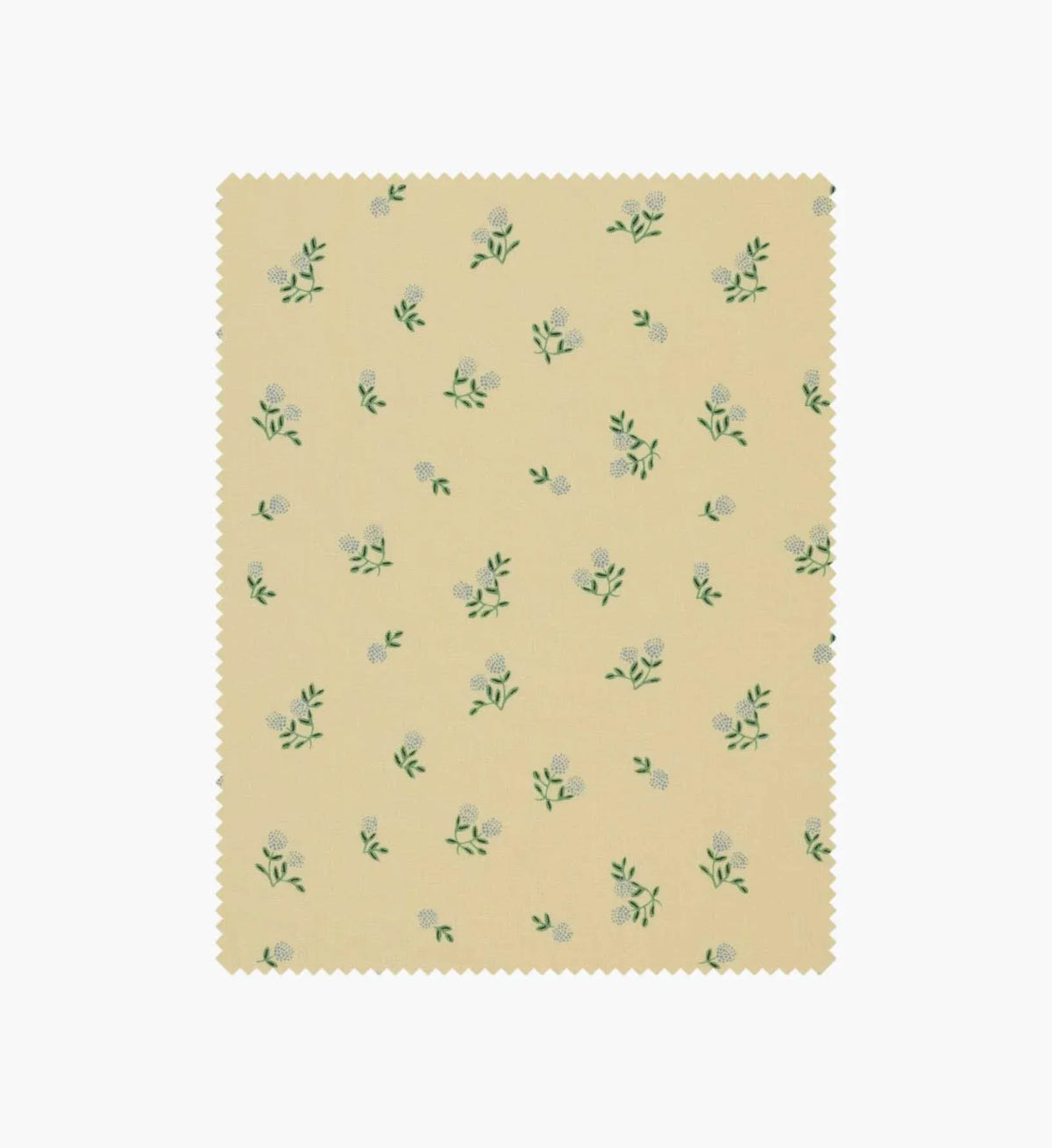 Ditsy Hydrangea Cotton Fabric - Butter
