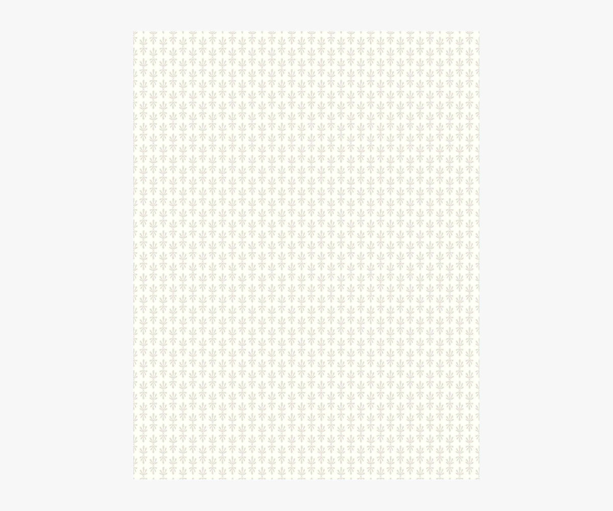 Petal Wallpaper Sample - White & Linen