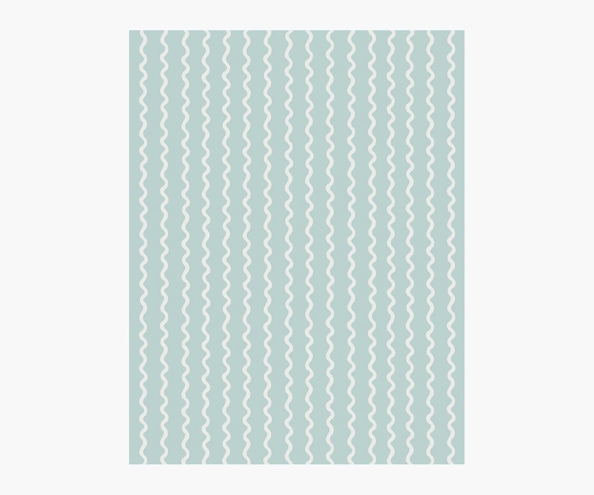 Rickrack Wallpaper Sample - Light Blue