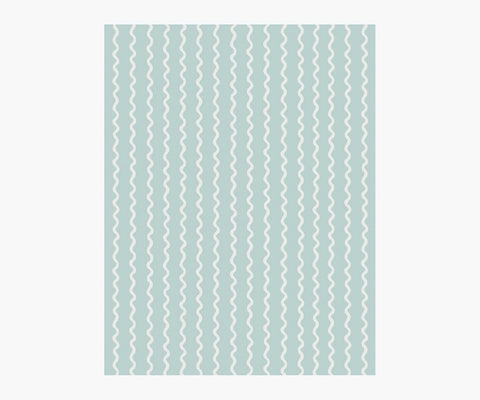 Rickrack Wallpaper Sample - Light Blue
