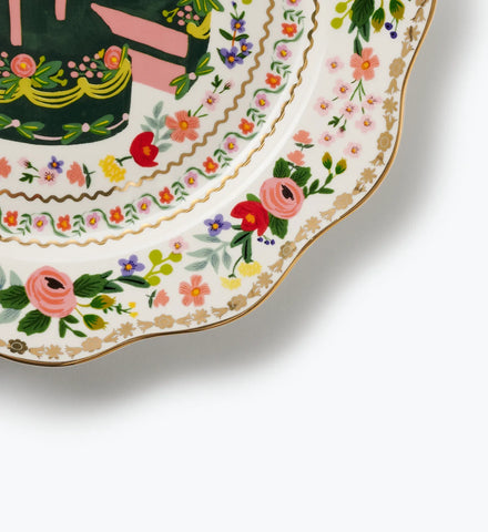 Celebration Plate - Floral Cake