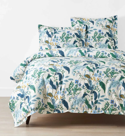 Sateen Comforter - Peacock Ivory