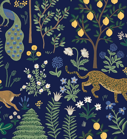 Menagerie Peel & Stick Wallpaper - Navy
