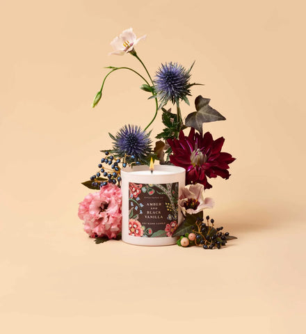9.5 oz Candle - Amber and Black Vanilla