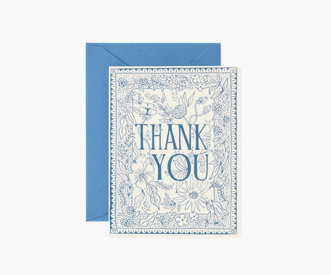 Delft Thank You Card - Single Card