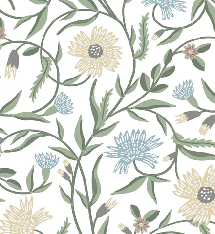 Aster Wallpaper - White