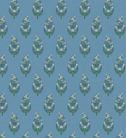 Paisley Wallpaper - Blue