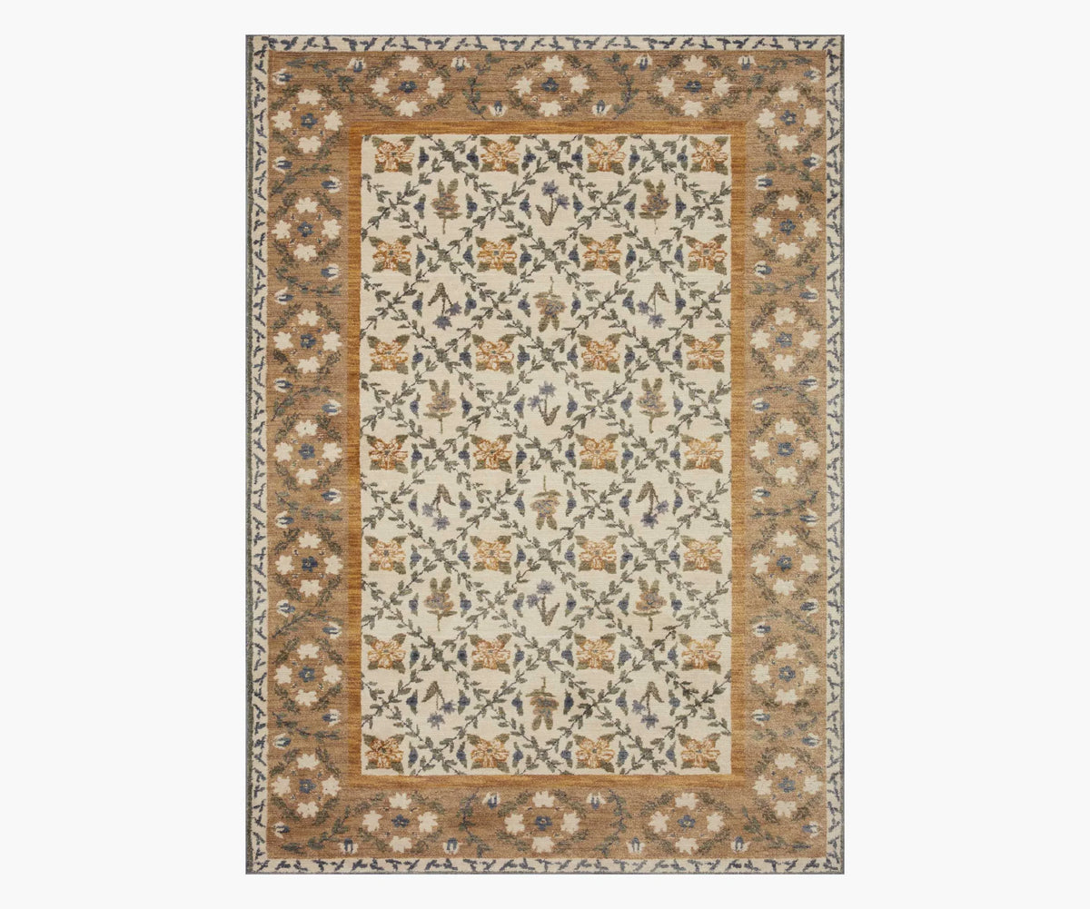 Fiore Belvedere Power-Loomed Rug - Gold