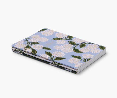 Stitched Notebook Set - Hydrangea