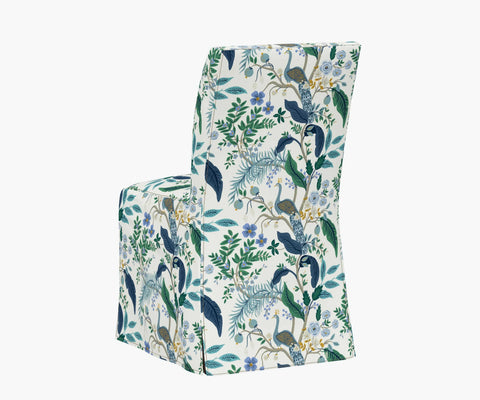 Frances Slipcover Dining Chair - Peacock