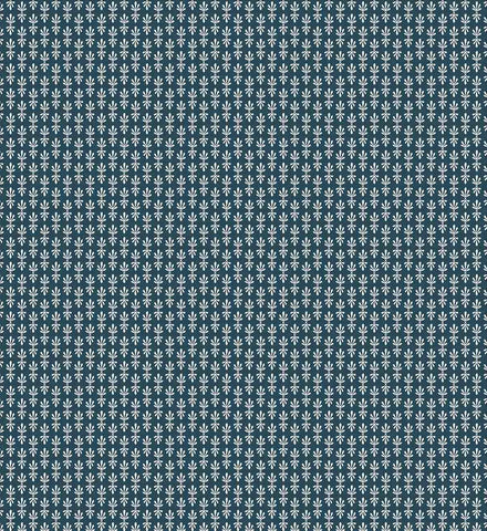 Petal Wallpaper - Teal & White