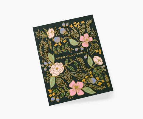 With Gratitude Thank You Card - Single Card
