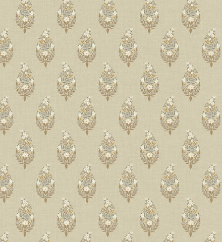 Paisley Wallpaper - Linen