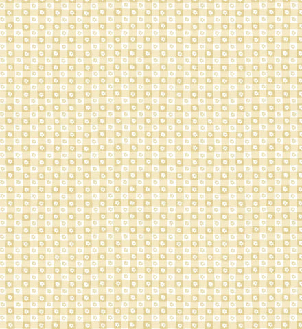 Daisy Gingham Peel & Stick Wallpaper Sample - Gold
