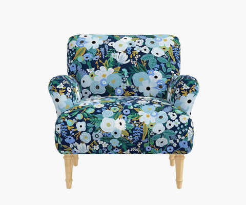 Bristol Armchair - Garden Party Blue