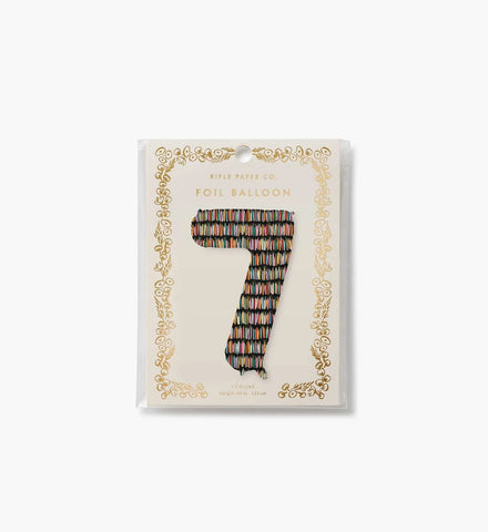Numbered Foil Balloon - Candles