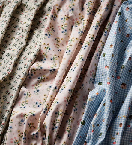 Poppy Cotton Fabric - Pink