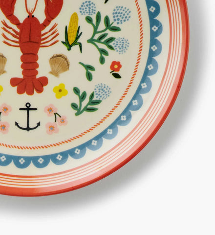Melamine Assorted Dessert Plates - Seaside