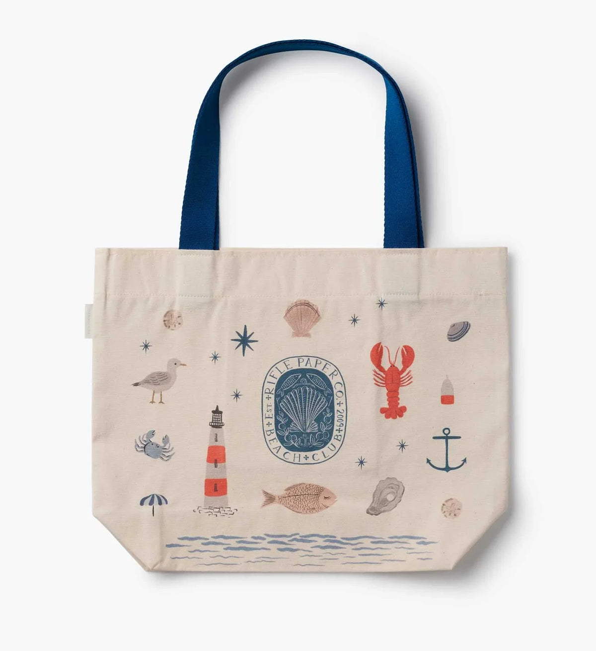 East West Canvas Tote Bag - Seaside