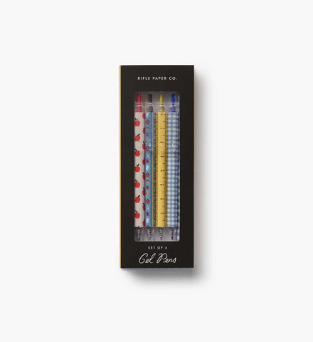 Gel Pen Set of 4 - Schoolhouse