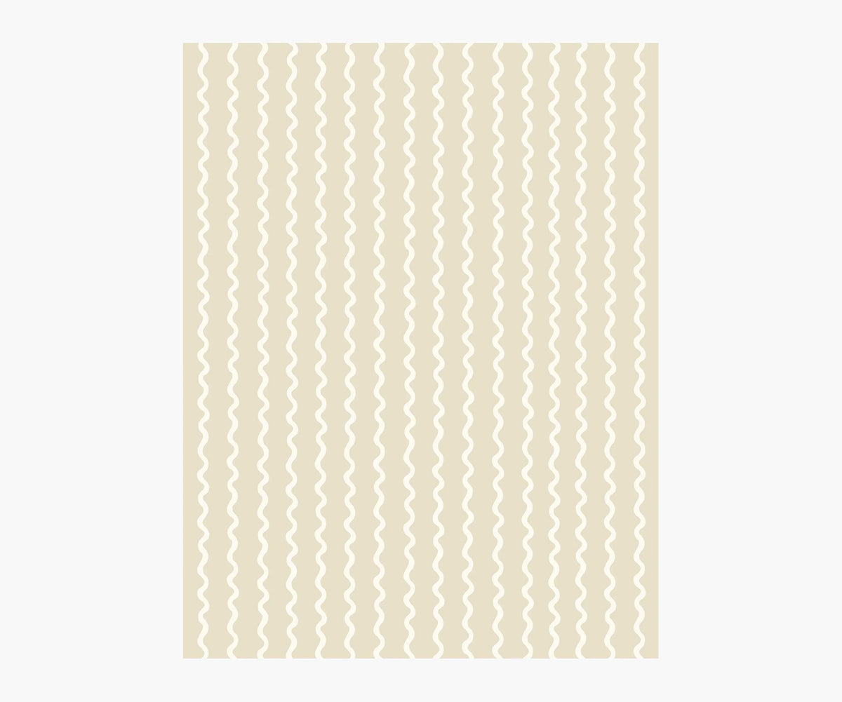 Rickrack Wallpaper Sample - Linen