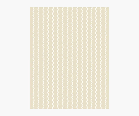Rickrack Wallpaper Sample - Linen