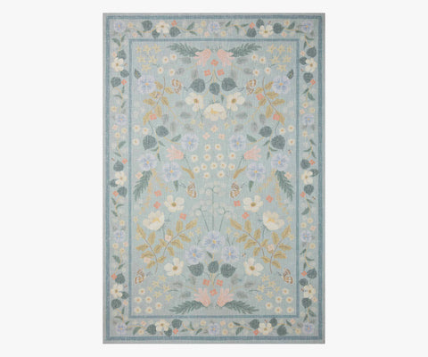 Cotswolds Willow Power Loomed Rug - Sky